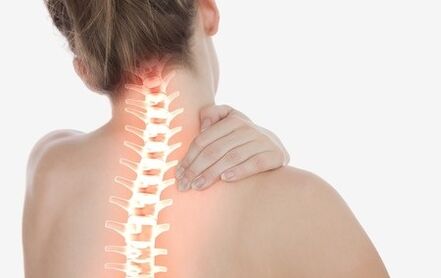 How does the cervical spine manifest osteochondrosis